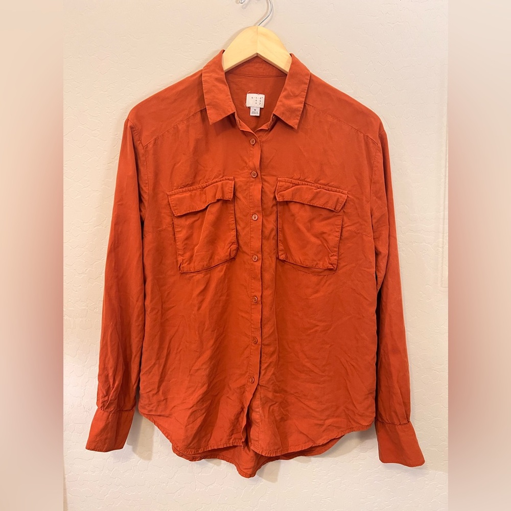 Burnt orange button up. A New Day brand, size medium.